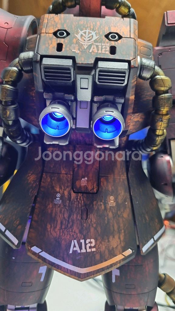 메가급 RX-78-2 건담 레드코팅led도색 &메가자쿠--7