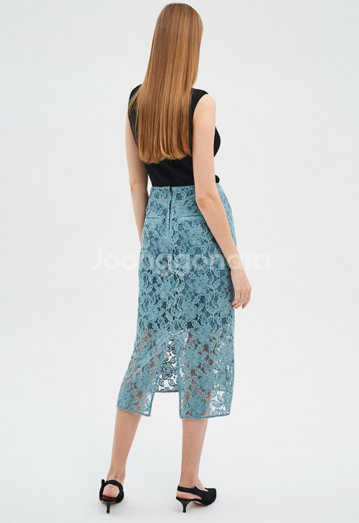 타임 슬릿 레이스 스커트--1