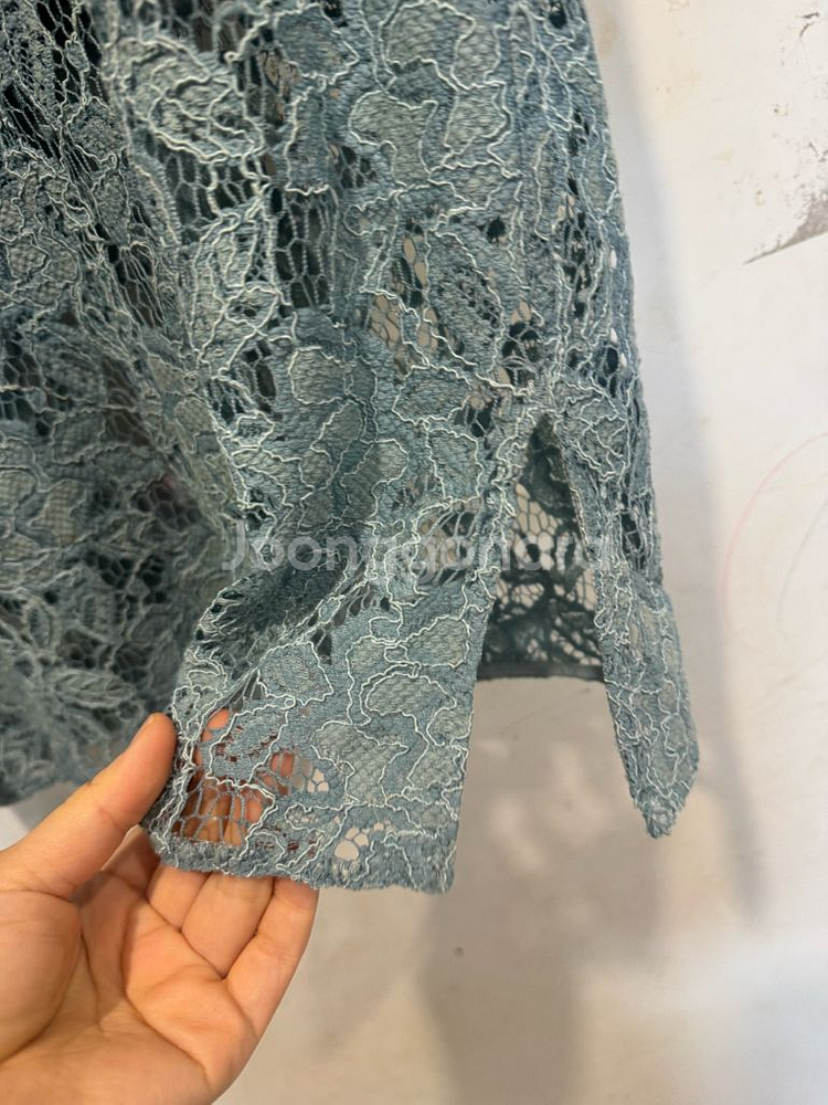 타임 슬릿 레이스 스커트--6