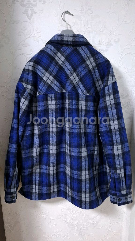 플랙 플란넬 셔츠형 퀼팅 자켓 110 오버핏--1