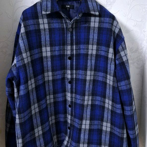 플랙 플란넬 셔츠형 퀼팅 자켓 110 오버핏