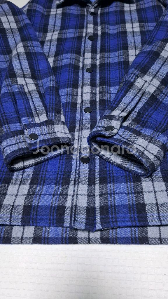 플랙 플란넬 셔츠형 퀼팅 자켓 110 오버핏--3