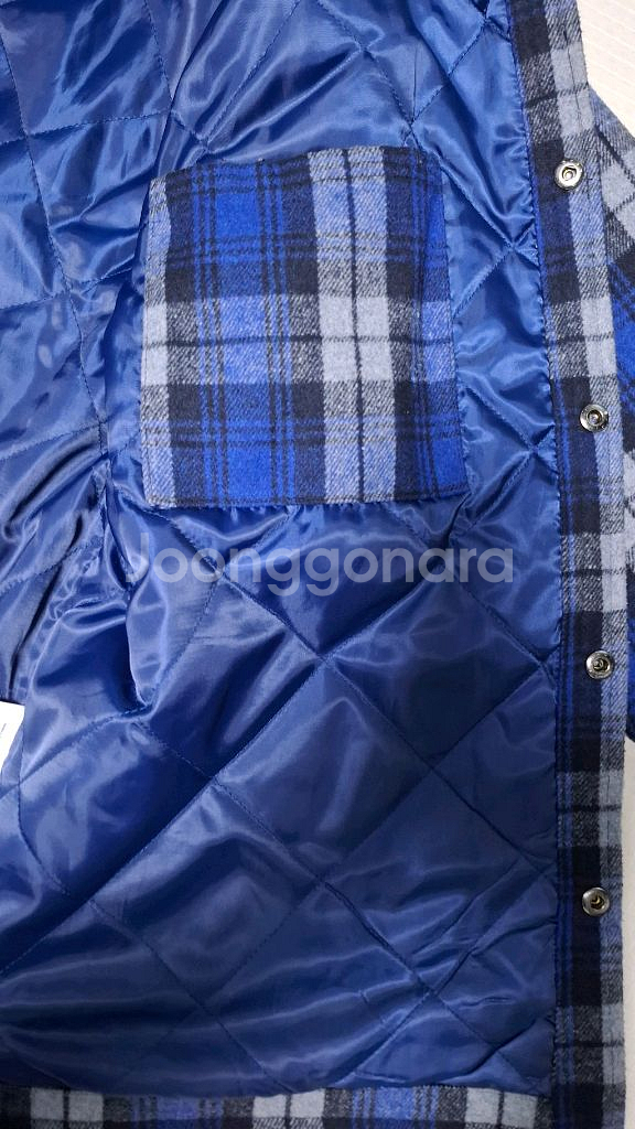 플랙 플란넬 셔츠형 퀼팅 자켓 110 오버핏--7