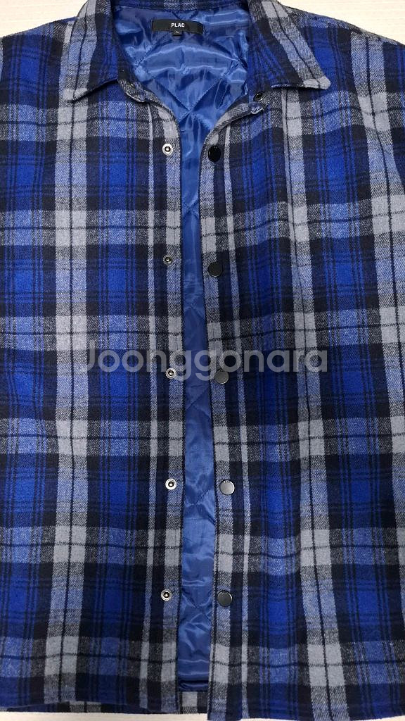 플랙 플란넬 셔츠형 퀼팅 자켓 110 오버핏--5