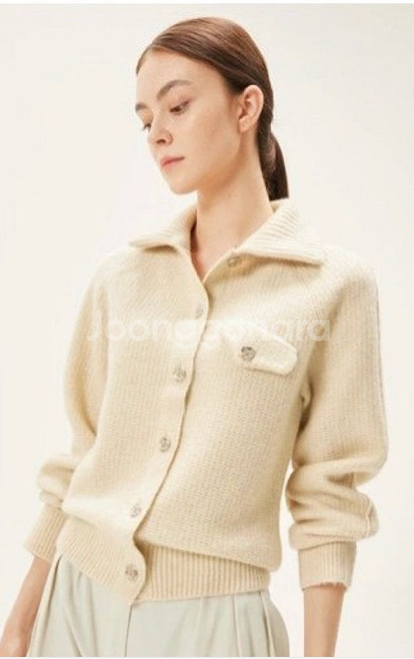 가격내림) 한섬 타임 니트 낙타 가디건 free 너트 랑방--0