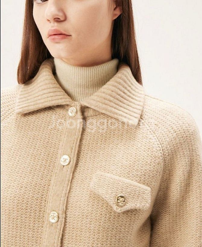 가격내림) 한섬 타임 니트 낙타 가디건 free 너트 랑방--1