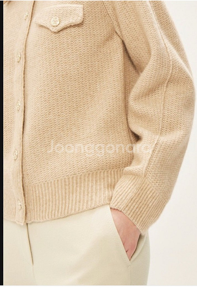 가격내림) 한섬 타임 니트 낙타 가디건 free 너트 랑방--2