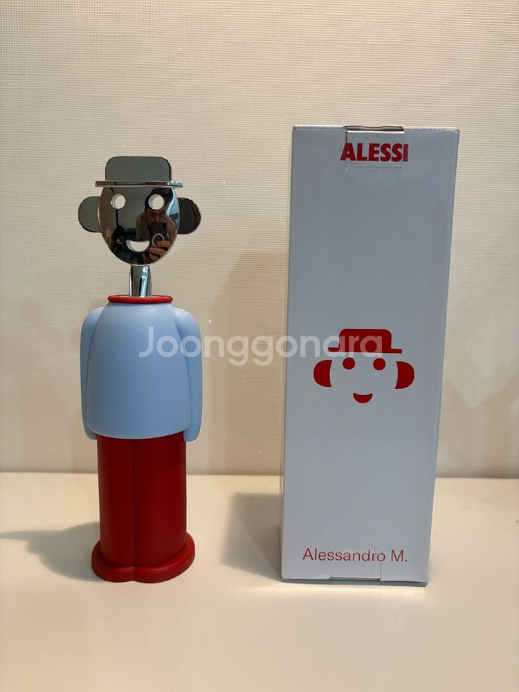 알레시 알레산드로 M 와인 오프너 블루/레드(새상품)--0