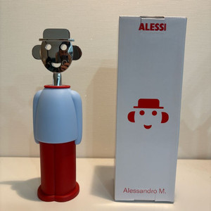 알레시 알레산드로 M 와인 오프너 블루/레드(새상품)