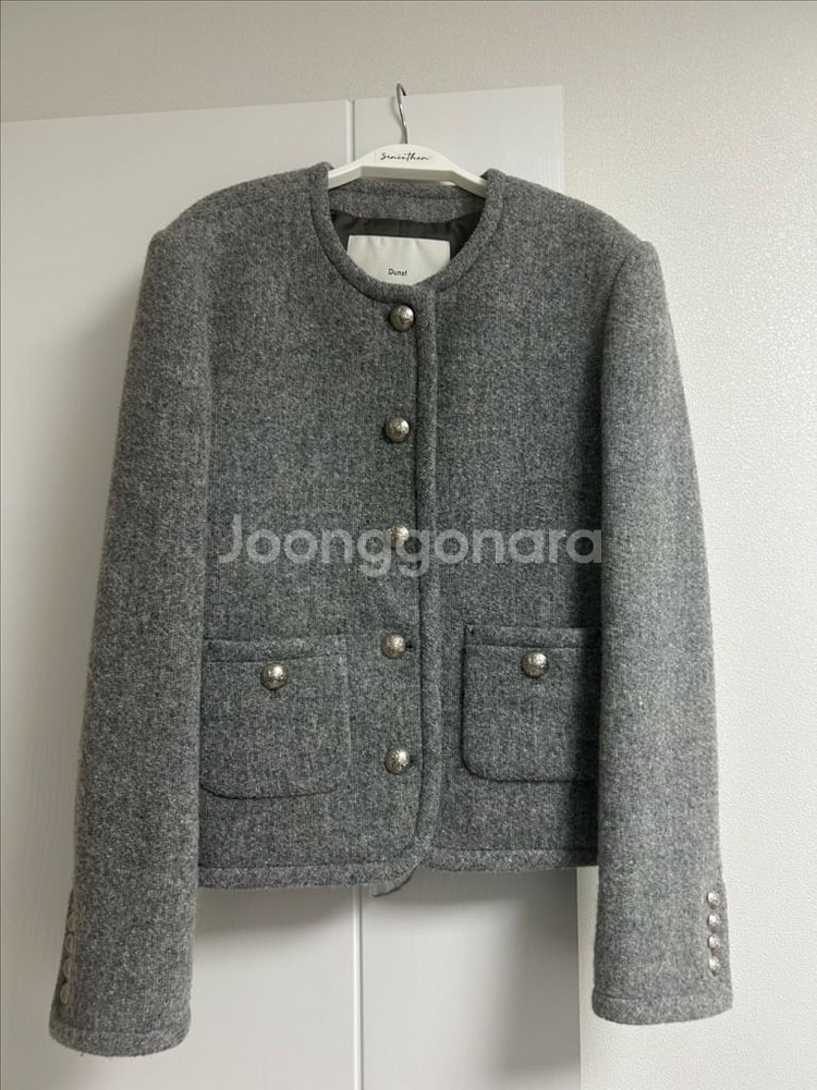 던스트 클래식 트위드 자켓--2