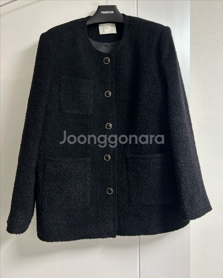 프론트로우 오버핏 트위드 자켓--1