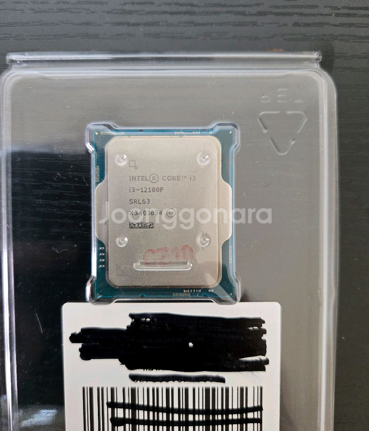 인텔 코어i3-12100F CPU--0