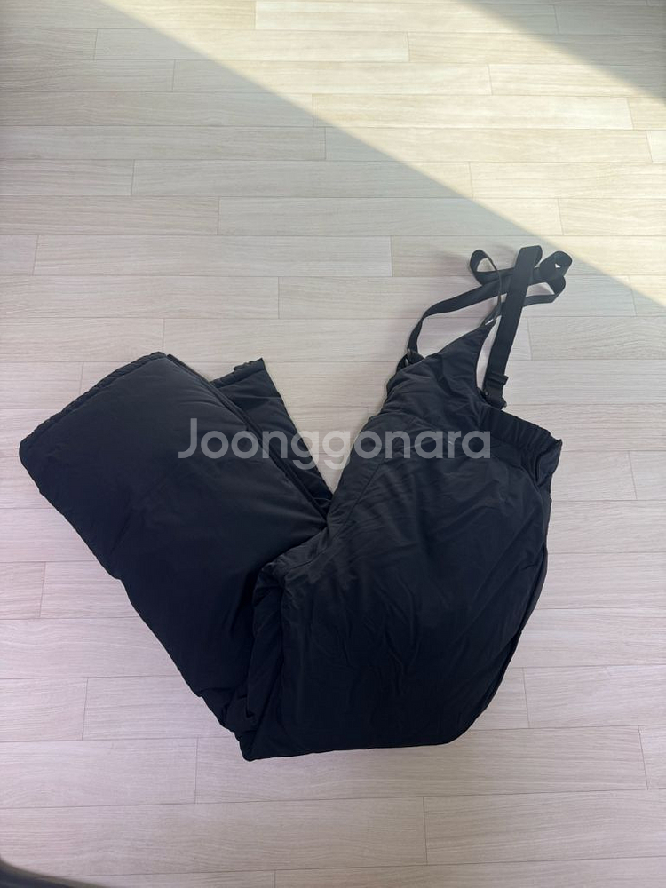 (미사용)캠핑 낚시 몽벨 폴라 헤비다운 패딩팬츠 빕 극동계 용품 팝니다--3