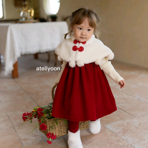 아뜰리윤 여아 크리스마스 원피스 5~6세