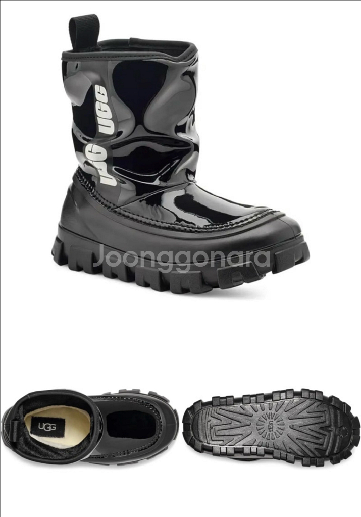 UGG 전소연 부츠 검정 6 230 어그 새상품--1