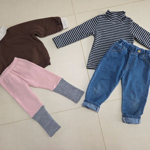 (일괄) 유아 기모 목폴라 상하복세트 110사이즈