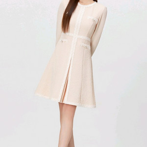 잇미샤 라운드 트위드배섁 원피스 55사이즈