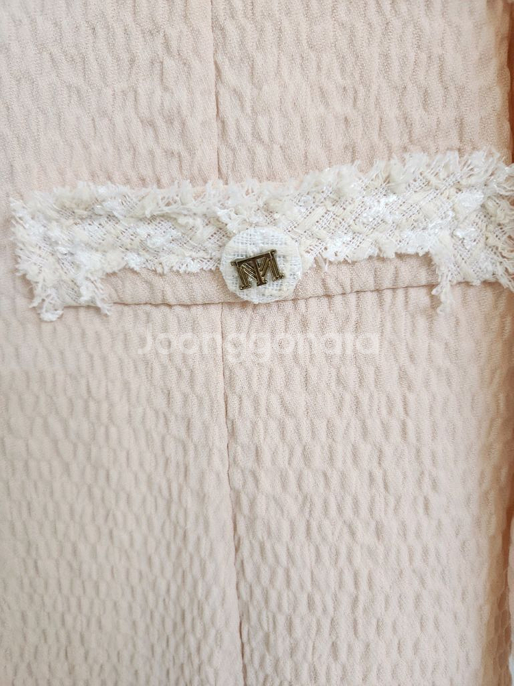 잇미샤 라운드 트위드배섁 원피스 55사이즈--7