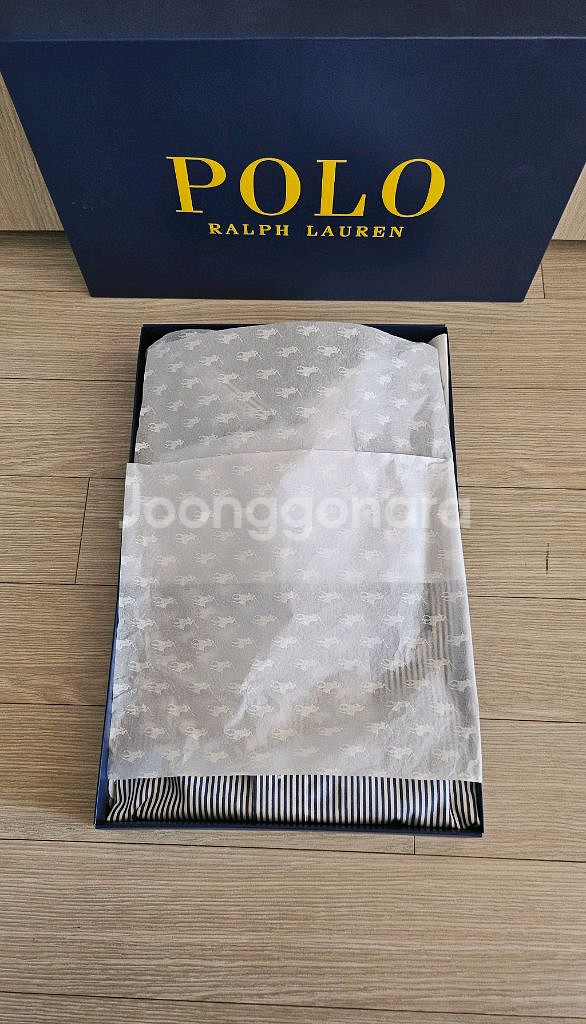 폴로 랄프로렌 네이비 스트라이프 셔츠--2