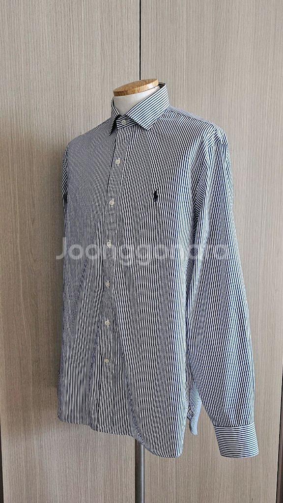 폴로 랄프로렌 네이비 스트라이프 셔츠--5