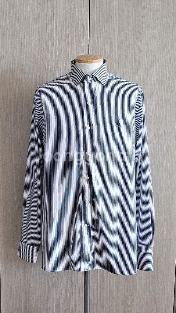 폴로 랄프로렌 네이비 스트라이프 셔츠--4