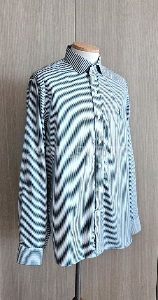 폴로 랄프로렌 네이비 스트라이프 셔츠--6