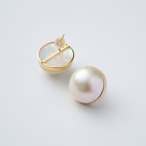 랑코 18k 골드 진주 귀걸이