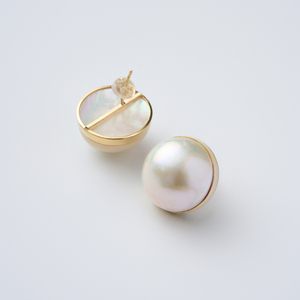 랑코 18k 골드 진주 귀걸이