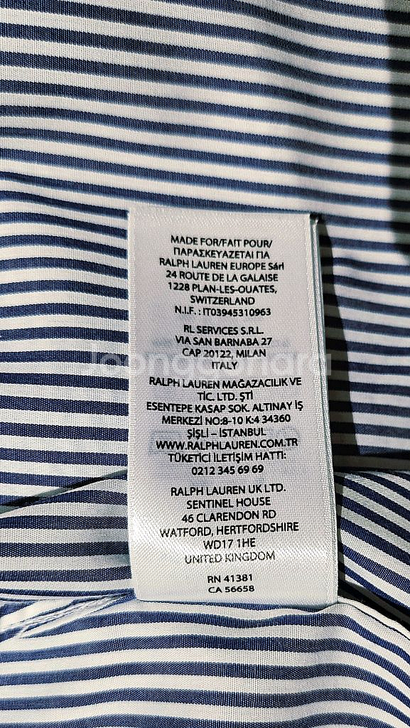 폴로 랄프로렌 네이비 스트라이프 셔츠--8