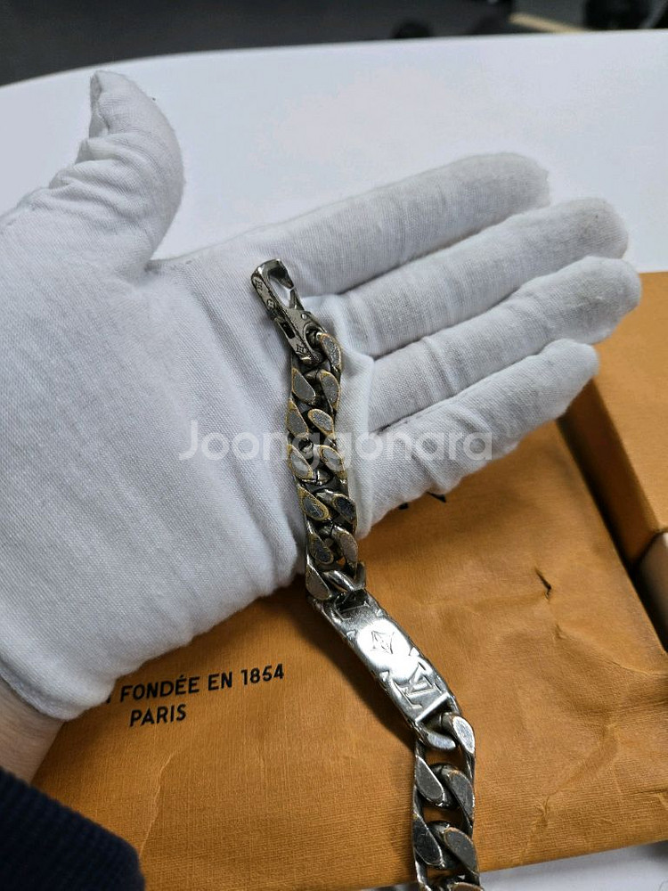 [정품]루이비통 체인 팔찌--1