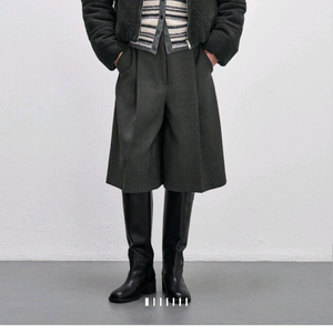 새상품 한섬 시스템 패딩 점퍼 블랙/랑방 타임 더캐시미어