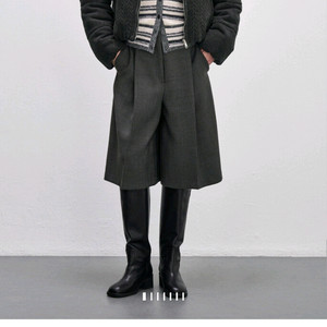 새상품 한섬 시스템 패딩 점퍼 블랙/랑방 타임 더캐시미어