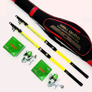 가방+30호대450원투낚시대2대+5000번릴2대+릴줄