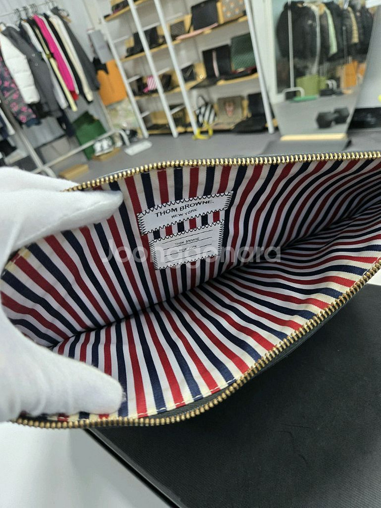 [A급컨디션]톰브라운 클러치백 라지--5