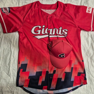 롯데자이언츠 동백유니폼M + 짱구 모자 Free