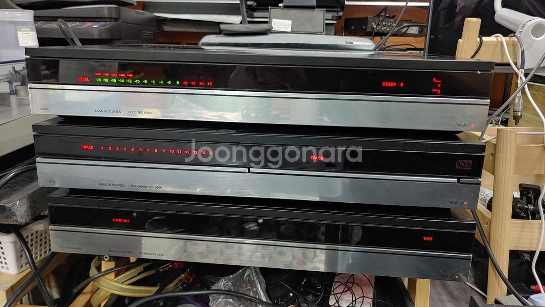 뱅앤올룹슨 베오마스터 6500 앰프.CD. 카세트 데크--0