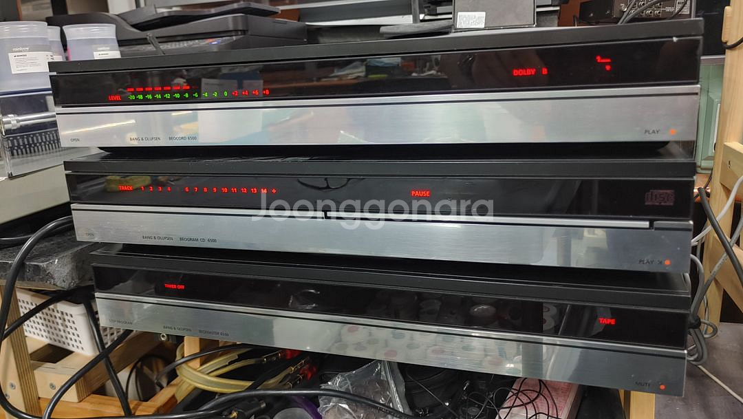 뱅앤올룹슨 베오마스터 6500 앰프.CD. 카세트 데크--5