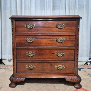 영국 엔틱 2D 원목 서랍장