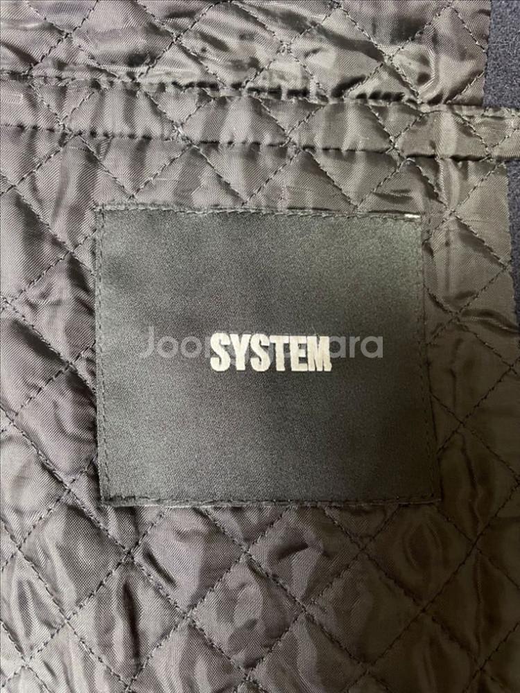 시스템옴므 캐시미어 다크네이비 세미오버핏 코트 95--4