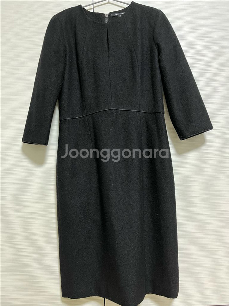 NAIN GIRL 블랙 모직 원피스 55--0