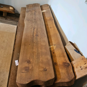통나무 원목 판재 상판