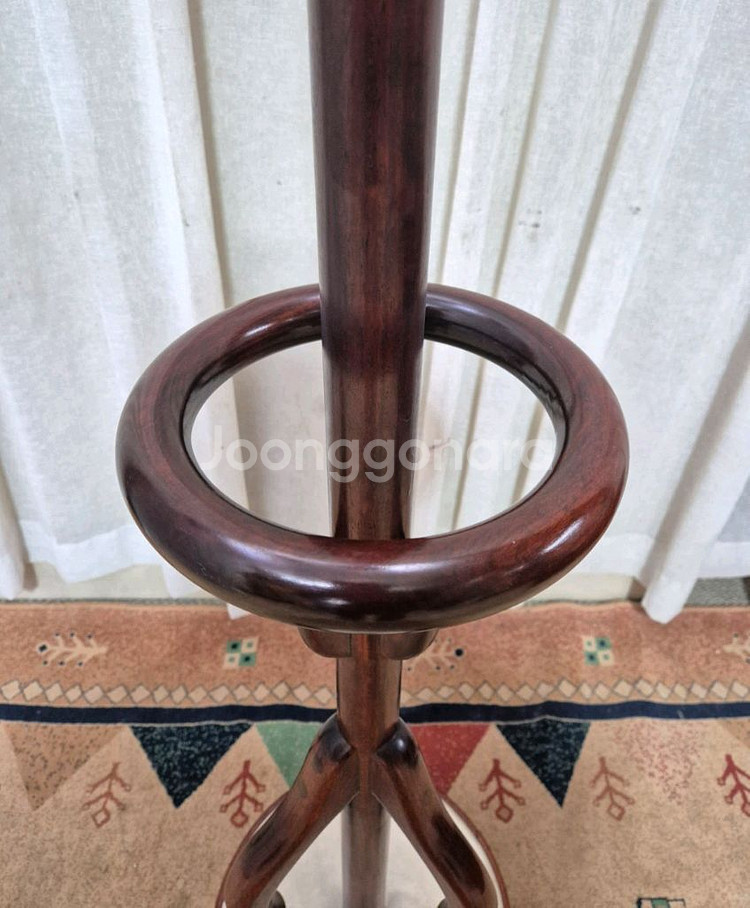 엔틱 대리석 원목 스탠드 행거--3