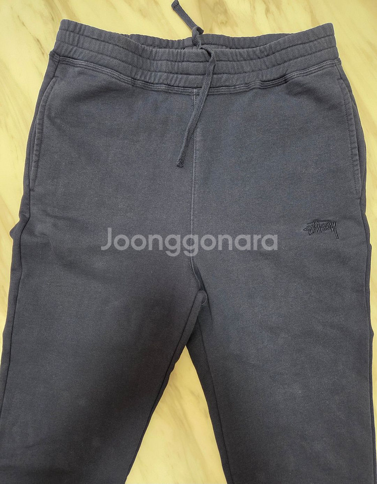 스투시 자수로고 스웻 조거팬츠--2