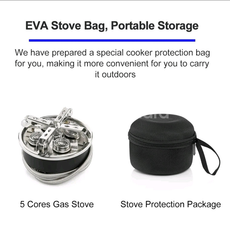 캠핑 버너 고급형 중형 5구 가스 버너 (새상품)--5