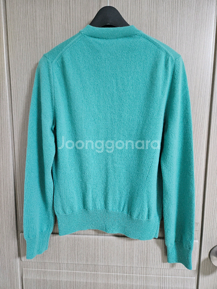 더캐시미어 레터링 자수 니트 가디건 랑방 마인 타임--6