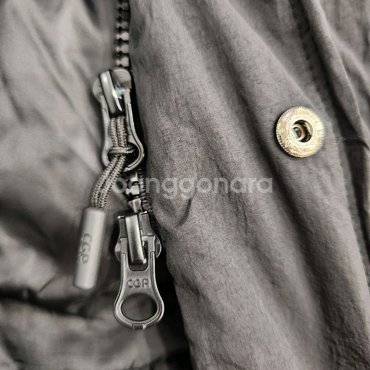 코드그라피 더플 후드 롱패딩 M사이즈 / 거의 새거--4