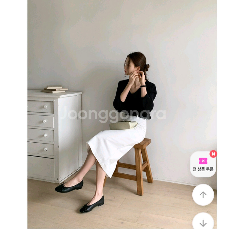 에드모어 msk498 벨트세트 코튼 롱 스커트--0