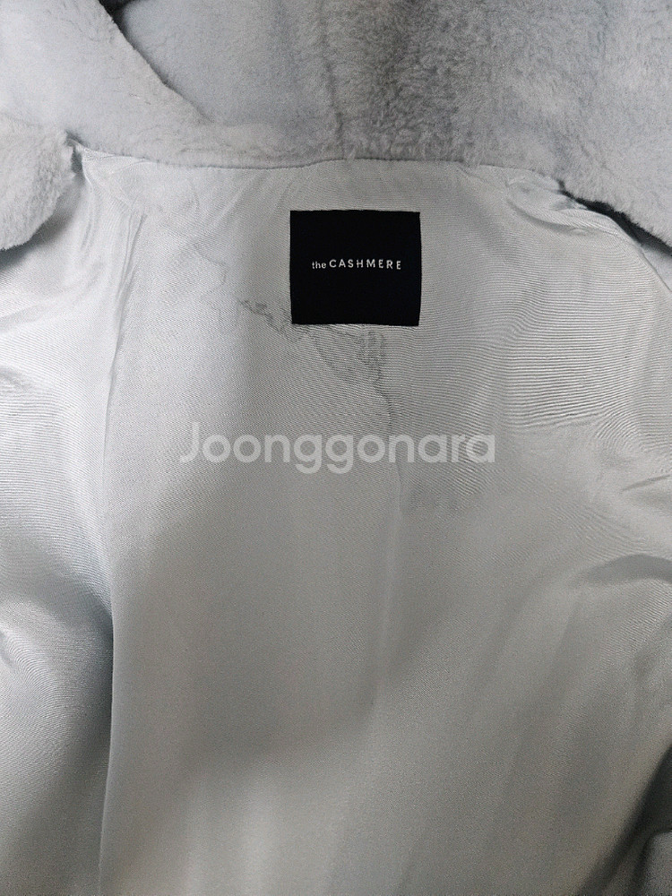 더캐시미어 실크 후드 퍼자켓55 랑방 타임 마인 시스템--9