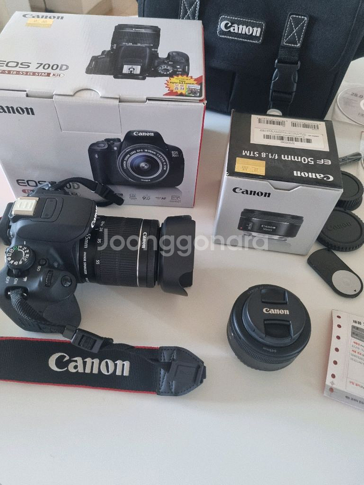 캐논 EOS 700D+18-55+(추가 50mm) 풀셋--4