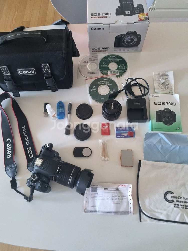 캐논 EOS 700D+18-55+(추가 50mm) 풀셋--2